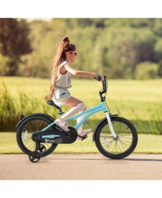 Kids Bike 18-Inch Children Training Bicycle with 2 Brake for 3-8 Years Old