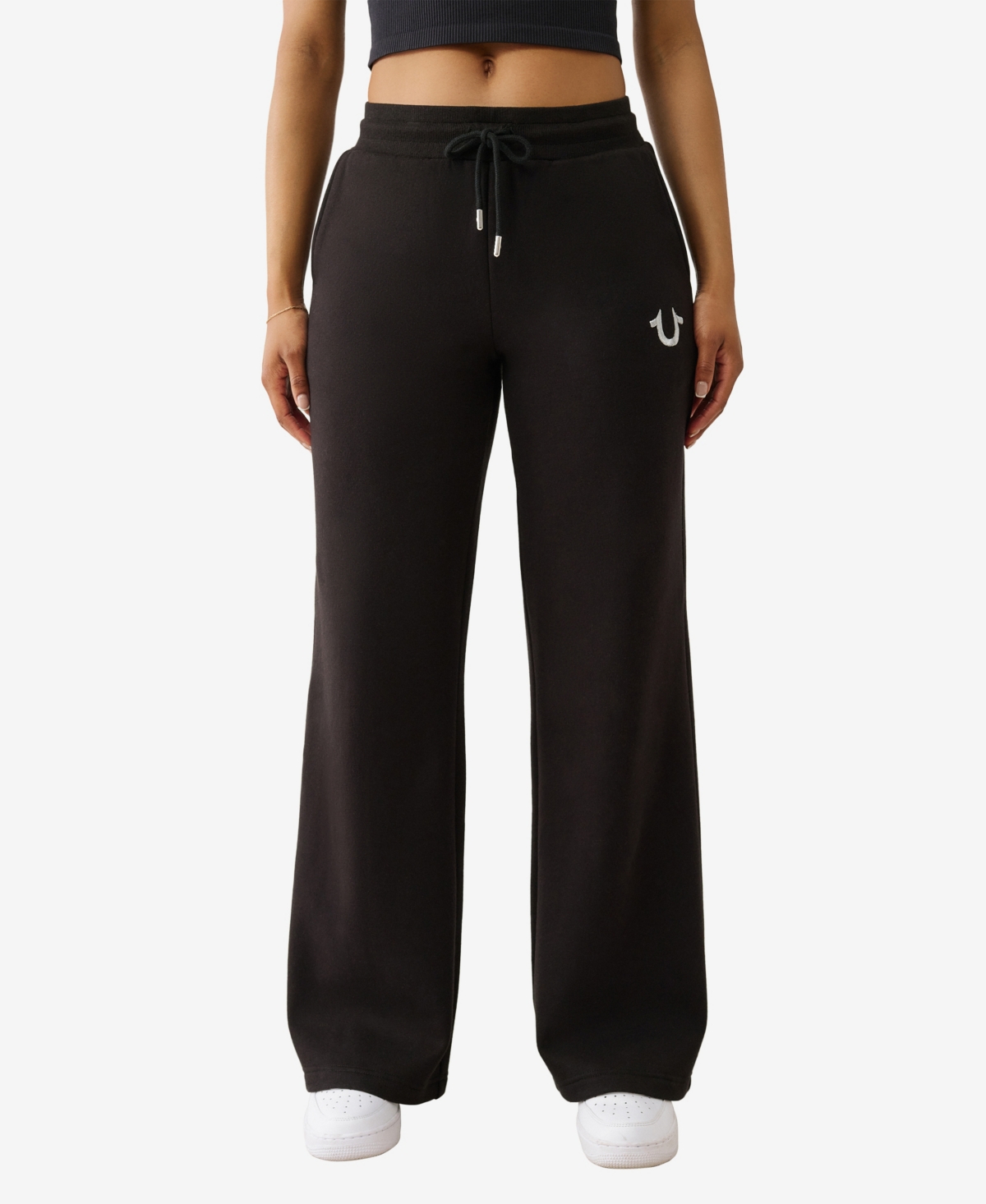 Women's Lurex Buddha Straight Leg Pants - Flame Scarlet