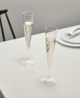 Elegance Trumpet Flute Glasses, Set of 2