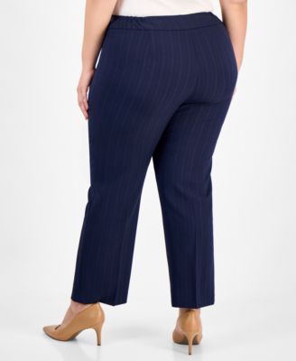 Women's Notch-Collar One-Button Pantsuit Set