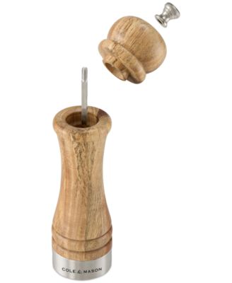 Camden Acacia Wood Stainless Steel Salt & Pepper Mill Gift Set