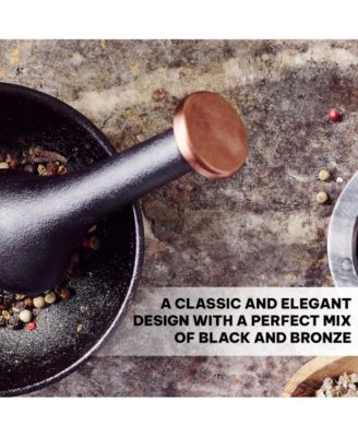 Enameled Cast Iron, PFAS-Free, 2-Cup Capacity, Textured Interior – Mortar and Pestle Grinder