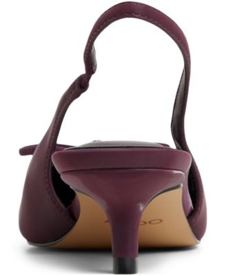 Women's Azizza Sling-Back Bow Kitten Heel Pumps