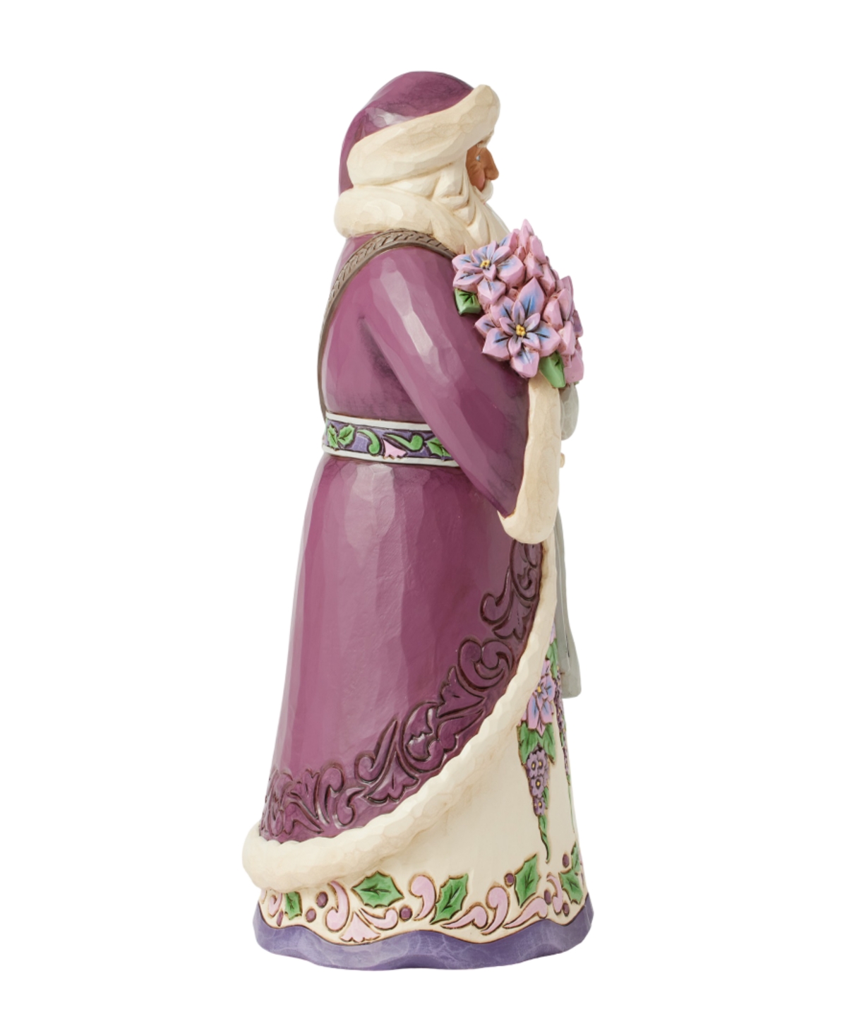 Jim Shore Purple Santa Figurine In Multi