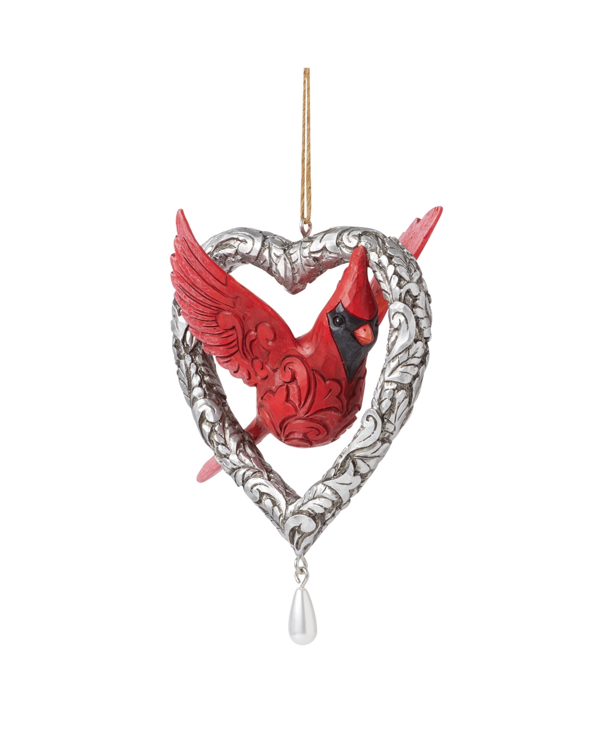 Jim Shore Forever In My Heart Ornament In Multi