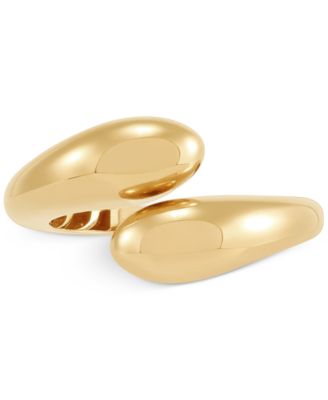 Polished Flared End Bypass Fashion Ring in 10k Gold