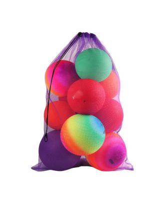 24"x36" Large Mesh Sports Ball Drawstring Bag for Gym Training, Football, Basketball, Swimming (Several Colors Available)