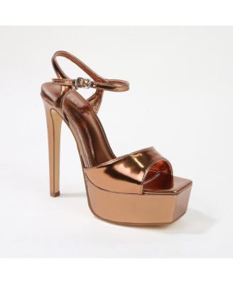 Genevieve II Ankle Strap Stiletto Platform Heels