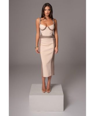 Celebration Colorblock Midi Skirt