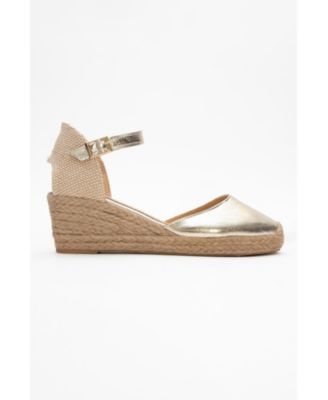 Aldea Leather Platform Espadrille (Women)