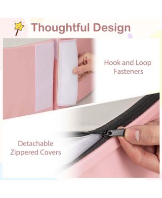 44.5" x 10" Baby Ball Pit Detachable Foam Ball Pit with 50 Colorful Ocean Balls