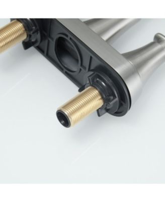 4 in. Centerset 2-Handle High-Arc Bathroom Faucet in Brushed Nickel