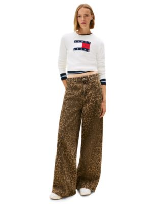 Women's Sparkle Flag Logo Sweater