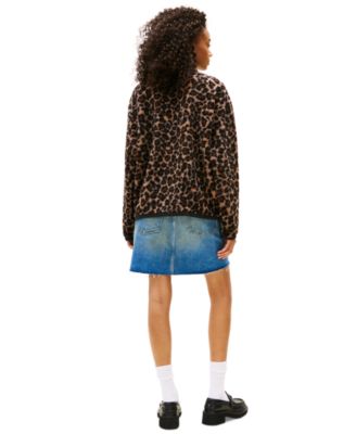 Women's Badge Zip-Front Teddy Jacket