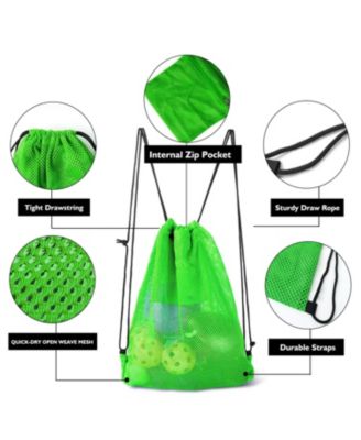 19"x15" Mesh Drawstring Backpack Bag for Sports Gym Gear, Backpacking, Camping Gear, Travel (Several Colors Available)