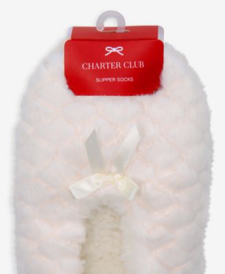 Women's Faux-Fur Ped Slipper Socks, Macy's Exclusive