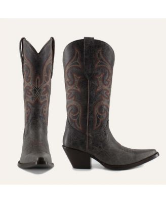 Tessa Fine Leather Cowgirl Boots - Stylish Western Footwear & Comfort By Buck & Brana