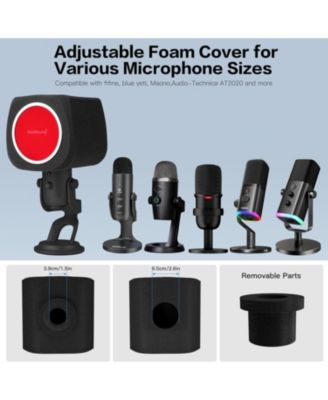 USB Condenser Microphone k66 and ws18r Pop Filter Bundle