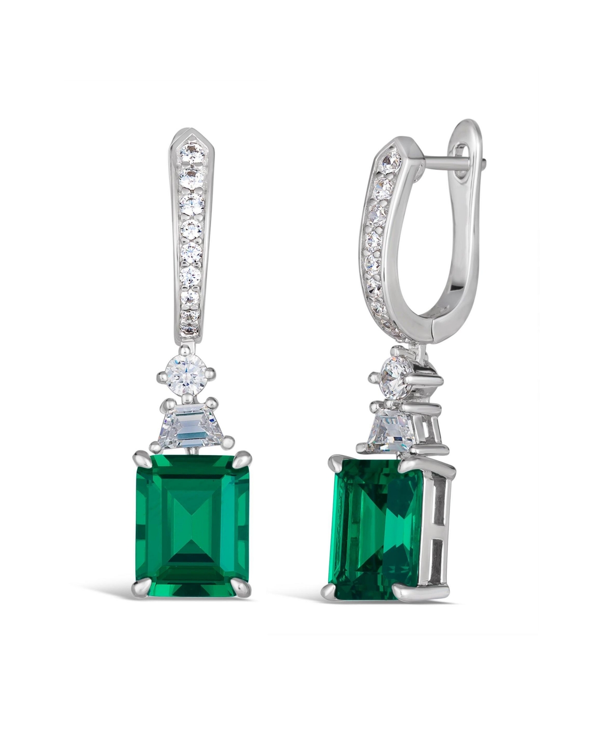 Tatyana Multi Gem Earrings - Emerald