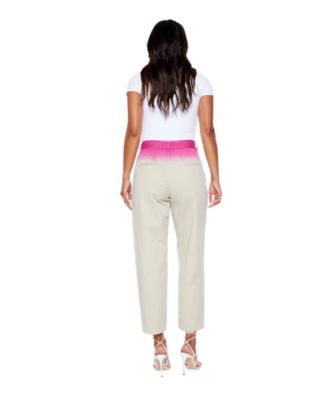 Women's Straight-Leg Dip Dye Trousers