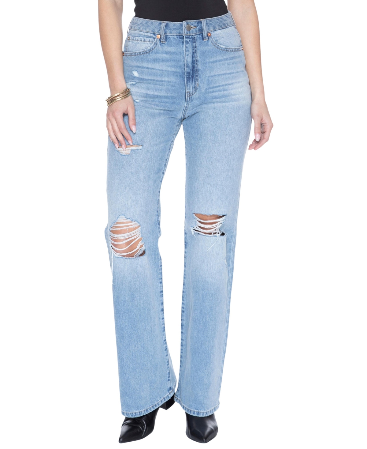 Women's Flex Back Skyscraper Wide Leg Jeans - Athens