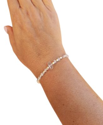 Silver-Tone Stretch Bracelet