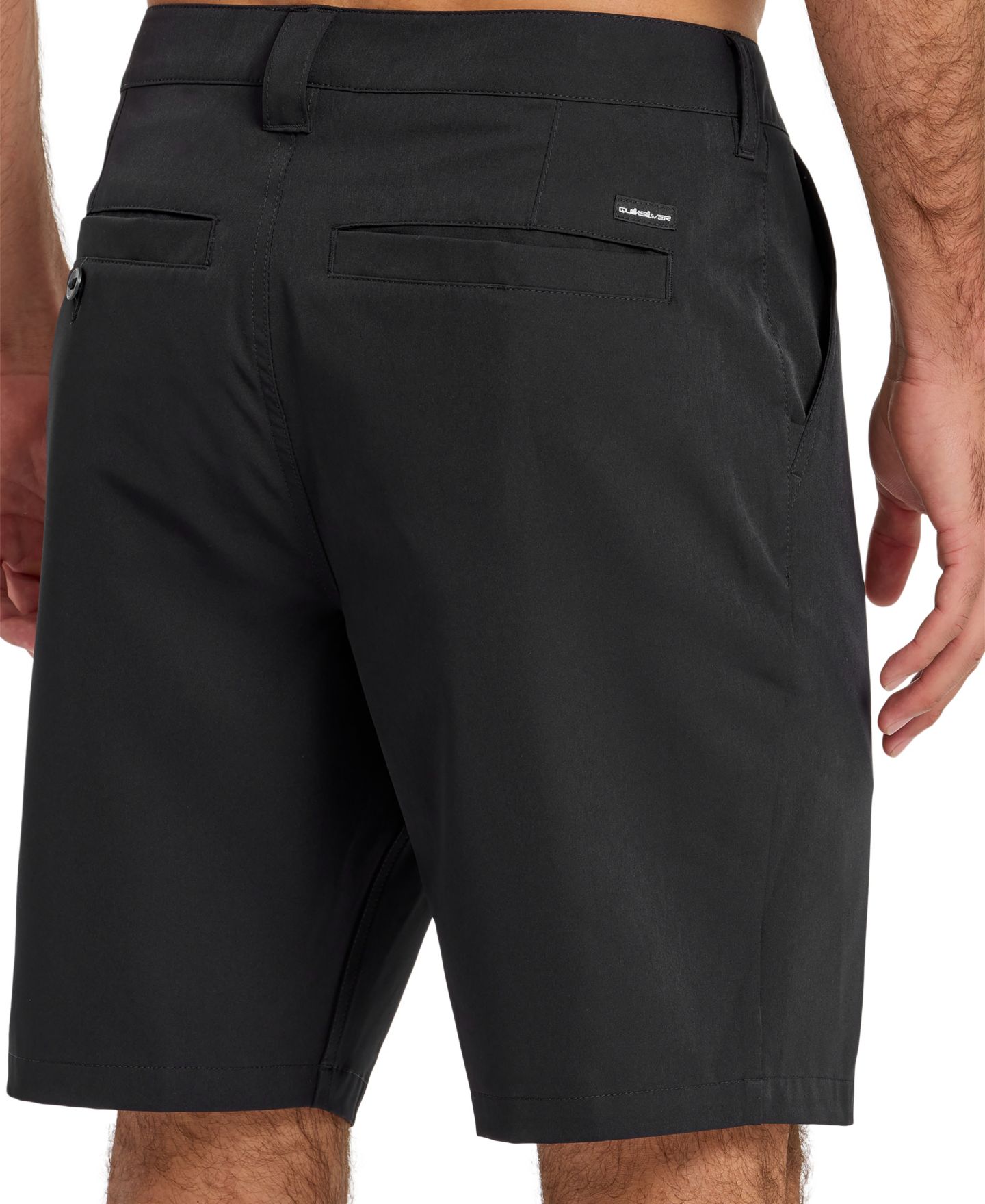 Мужские шорты Quiksilver Union Amphibian Hybrid Shorts, 20" Outseam, цвет: Чёрный — фото 4