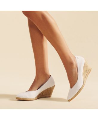 Roses Limited Edition Canvas V Cut Espadrille Wedges