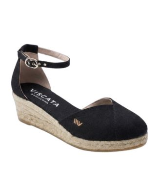 Women's Formiga Canvas Espadrille Wedges Ankle Strap