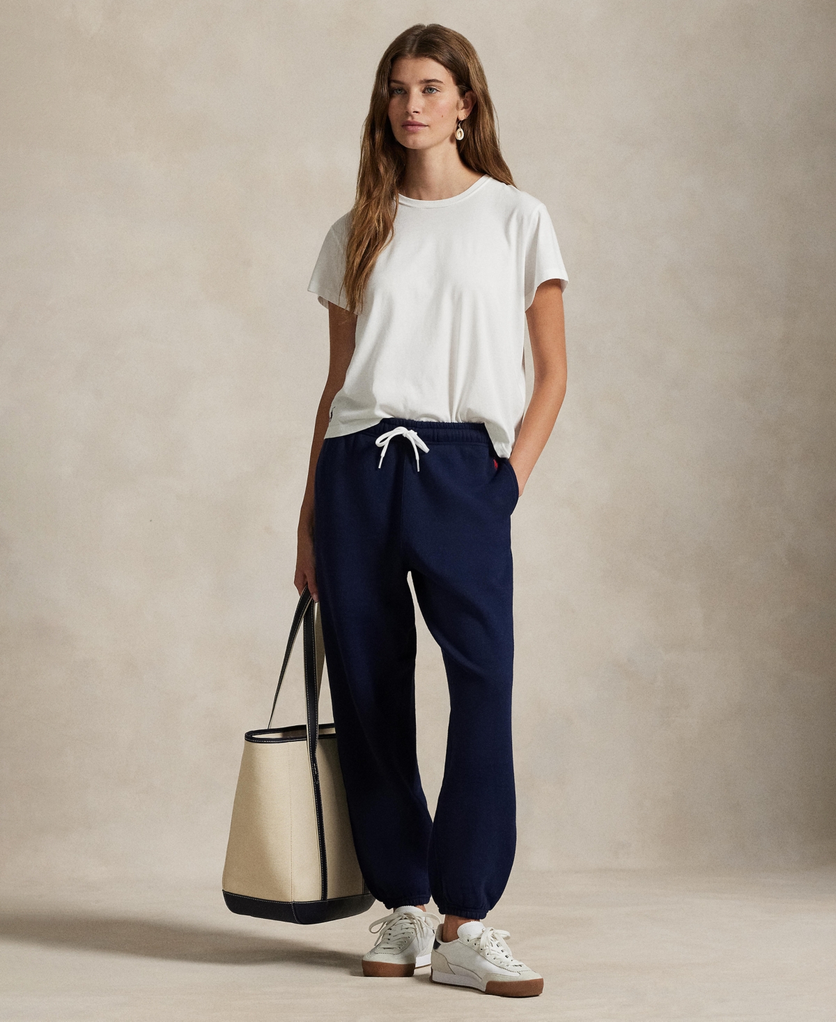 Women's Fleece Drawstring Sweatpants - Dark Vintage Heather