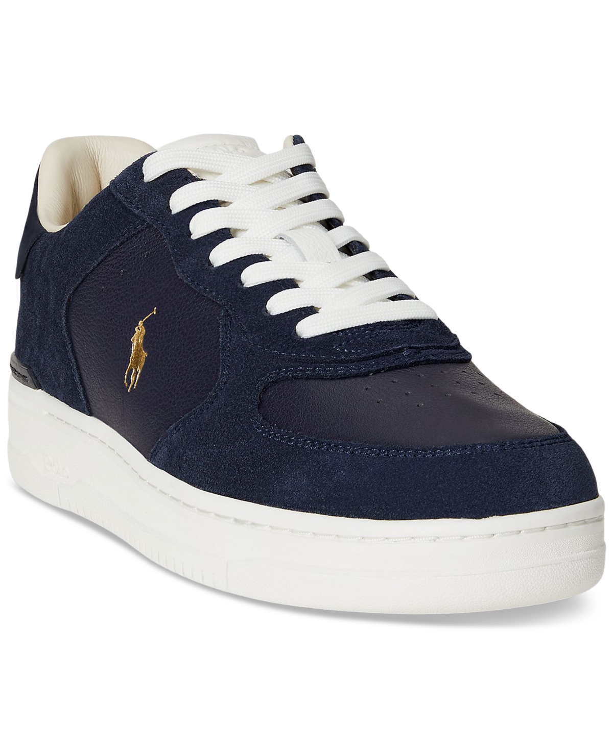 Polo Ralph Lauren Men's Masters Court Leather & Suede Sneakers In Blue