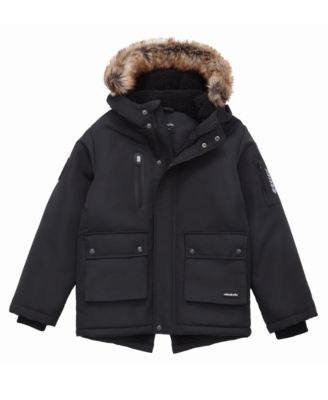 Boys Parka Jacket with Lined Hood