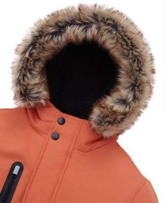 Boys Parka Jacket with Lined Hood