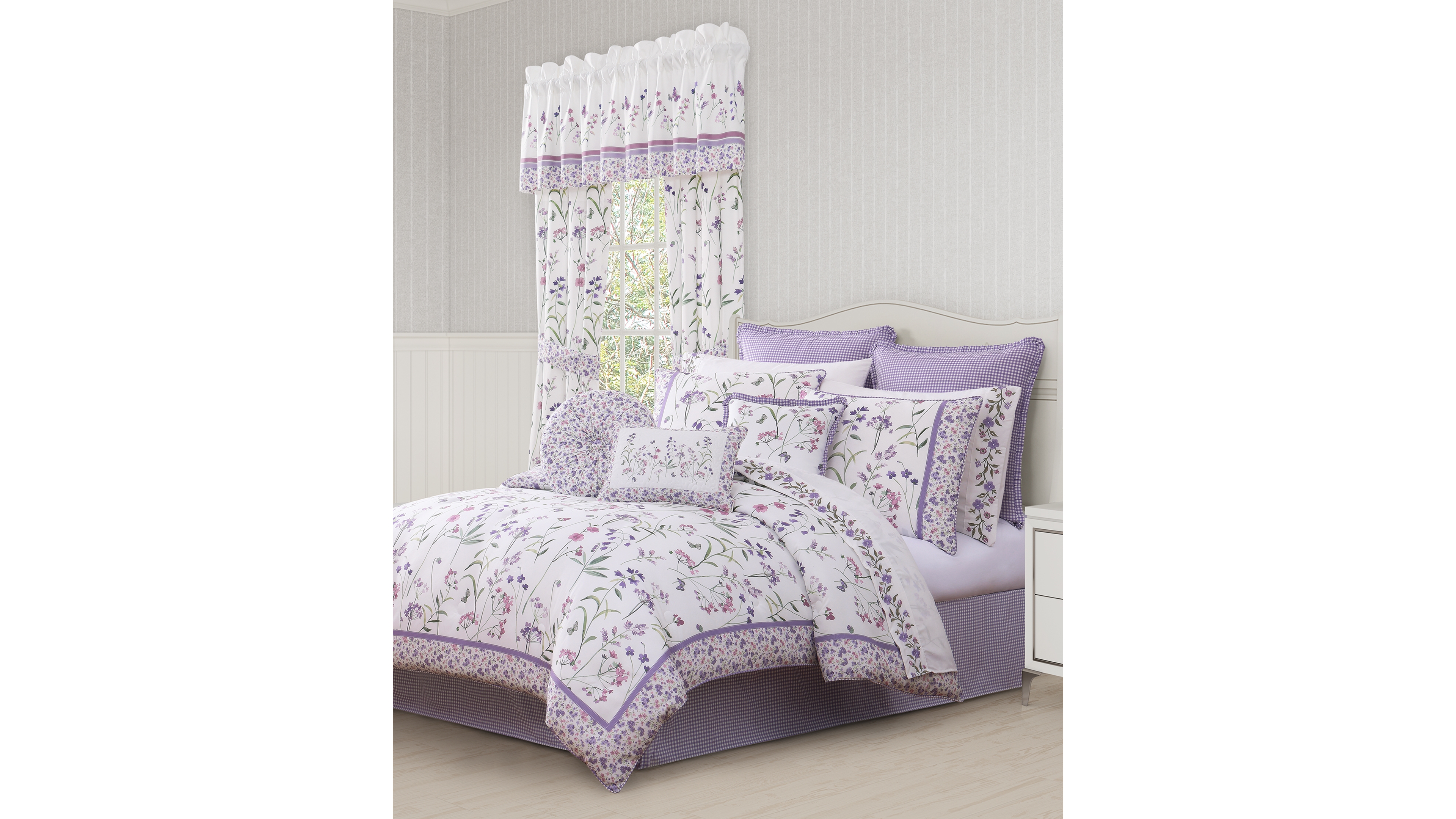 Royal Court Nola Floral 4-Pc. Comforter Set, California King
