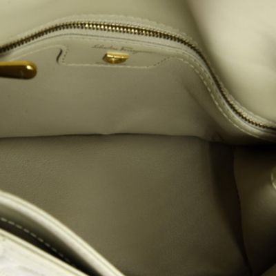 Medium Gancini Turnlock Flap Bag Gancini Quilted Leather