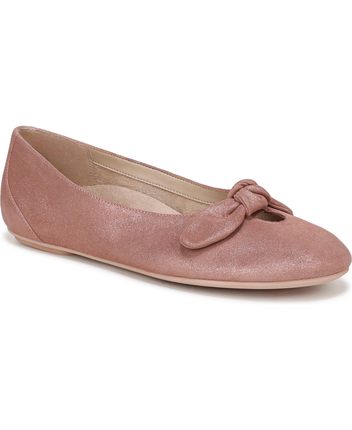 Womens Tilly Ballet Flats - Ivory leather
