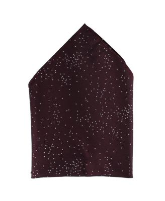 Men's Mystere Metallic Star Light 12 x 12 Silk Pocket Square