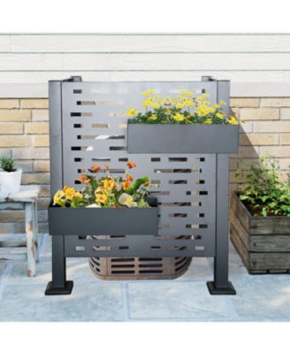 3ftx3ft Air Conditioner Fence Metal Privacy Fence Cover for Outdoor Units