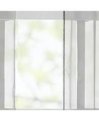 Hotel Lux 2 Piece Charcoal Gray Rod Pocket Sheer Curtain Panels