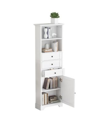 CASAINC 68.3"H Tall Storage Cabinet with 3 Drawers, Adjustable Shelves