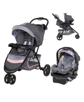 EZ Ride SE Stroller Travel System with Secure-Lift Infant Car Seat in Bluebell
