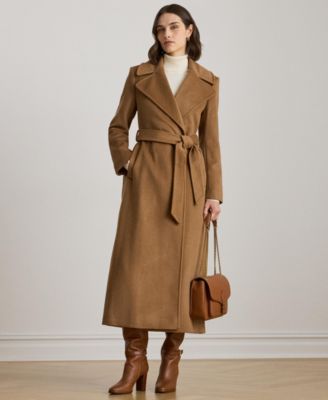 Lauren Ralph Lauren - Women's Stitch-Trim Notch-Collar Belted Coat