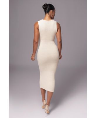 Women's Sleeveless Cable Knit Dress