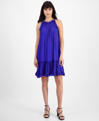 Robbie Bee - Women's Ruffled A-Line Dress