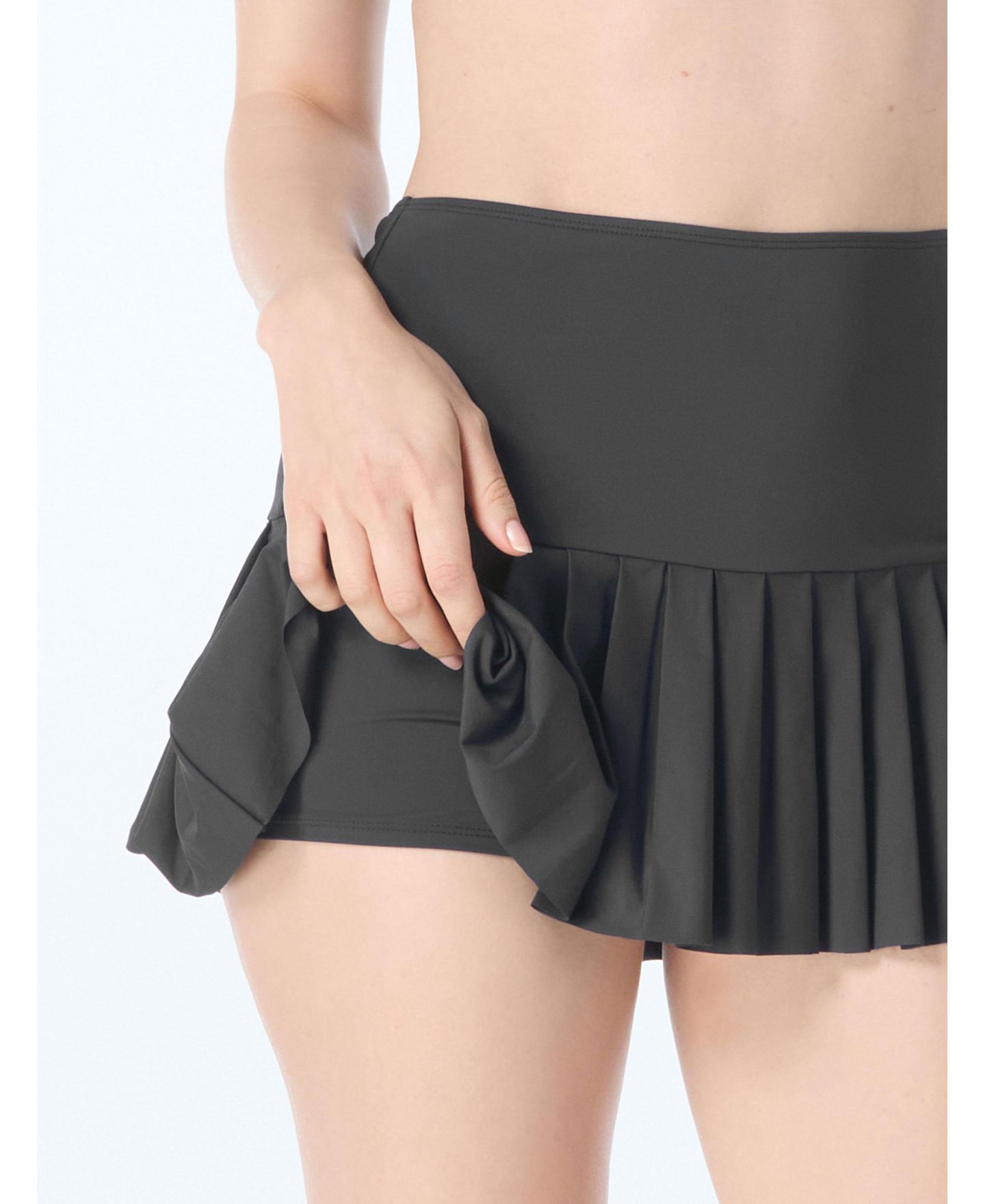 Женская юбка-шорты Beach House Swim Stephanie Pleated Swim Skort, цвет: Чёрный — фото 5