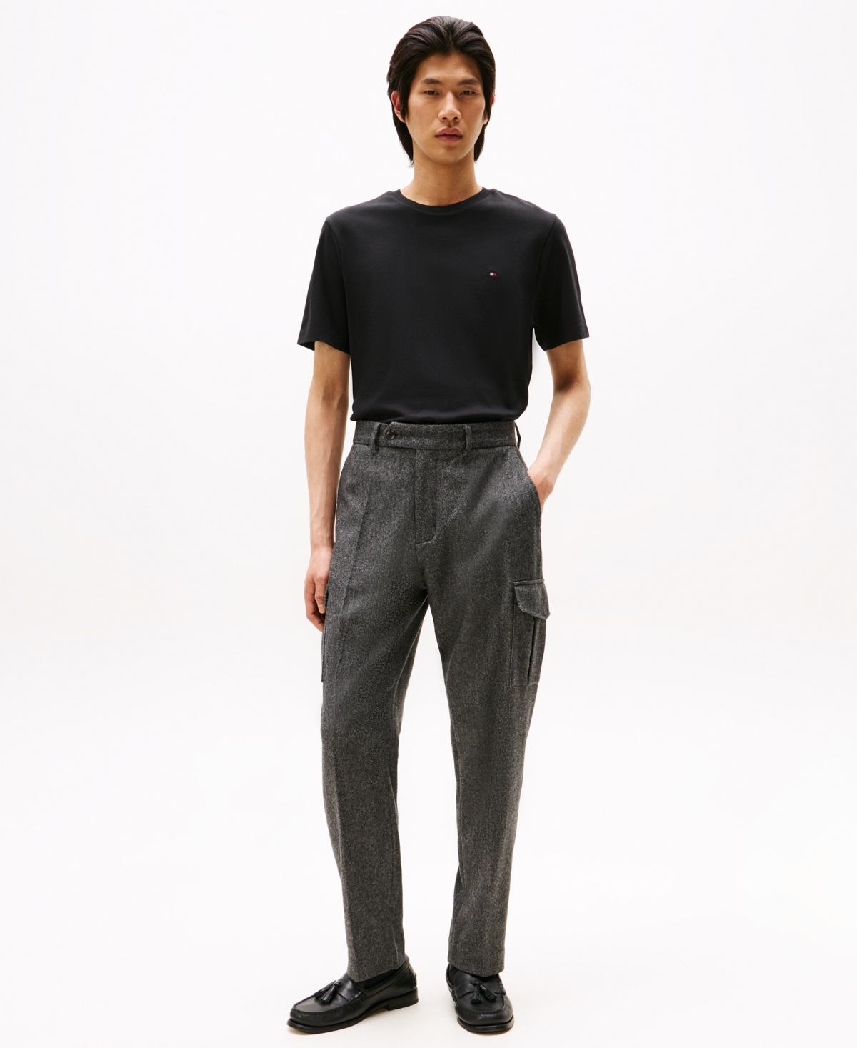 Tommy Hilfiger Men's Light Interlock T-shirt In Black