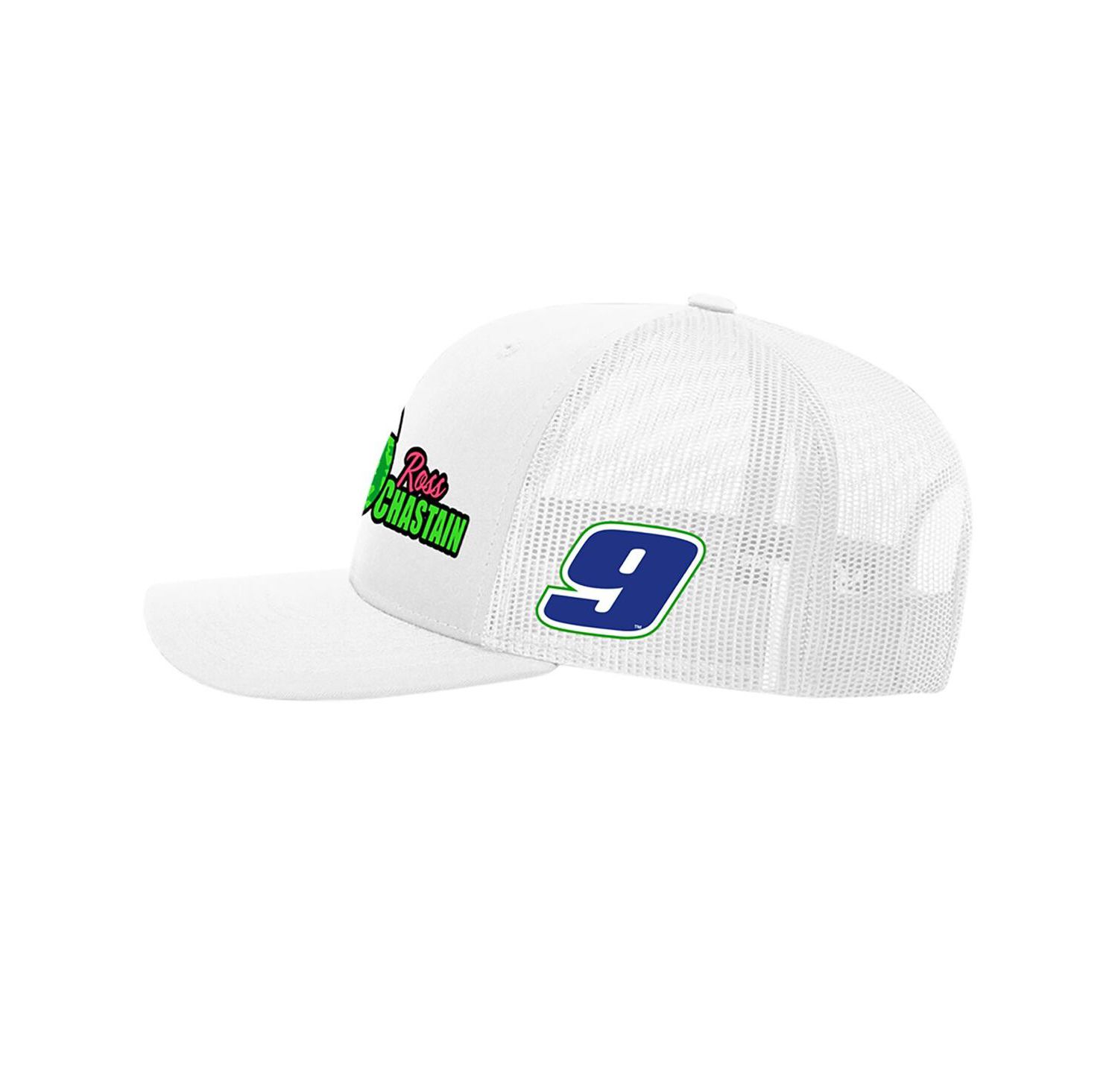 Men's White Ross Chastain Domestic Trucker Adjustable Hat
