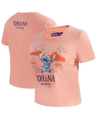 Freeze Max - Women's Light Pink Lilo and Stitch Ohana Baby Doll T-Shirt