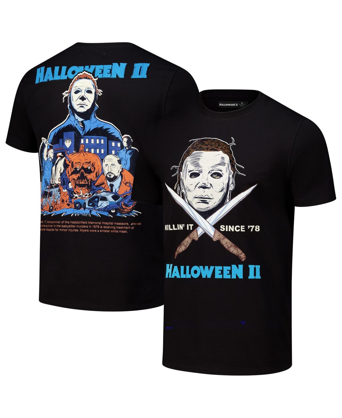 Men's Black Halloween Poster T-Shirt - Black