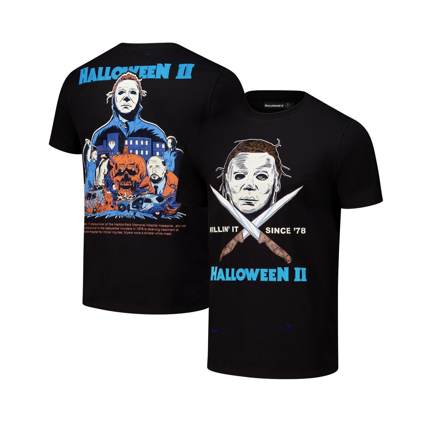 Men's Black Halloween Poster T-Shirt